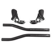 Triathlon Aufsatz Lenker Lenkeraufsatz schwarz Lenker Aufsatz Alu Armauflage