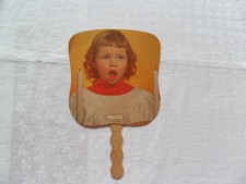 Advertising Hand Fan Faith in God Choir Girl Silbough Memorials Shrewsburg Pa