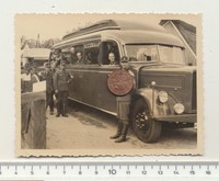 KLASSE FOTO KAMERADEN MIT BUS  RAD MUSIKZUG HEIMFAHRT NACH BREMEN VOR 2WK