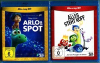 Alles steht Kopf 3D + Arlo & Spot 3D - Disney, Pixar - 2x 3D Blu-ray
