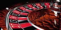 POSTER XXL POP ART ROULETTE CASINO LAS VEGAS POKER BRAUN ABSTRAKT  100x50 cm