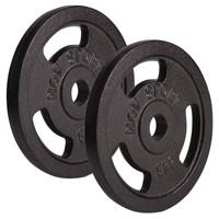 10 kg Hantelscheiben 2x5 kg Guss Gewichte 30/31mm Hanteln Scheiben Set Guseisen
