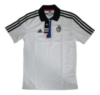 adidas Herren T-Shirt Polo FC Basel FCB weiß schwarz XS (ca.152) L XL NEU  @420