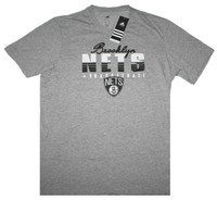adidas Herren Brooklyn Nets T-Shirt grau FNWR TEE NBA Gr. L NEU @57