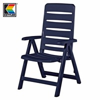 NEU Kettler NIZZA Klappsessel Multipositionssessel Sessel aus Kunststoff in blau