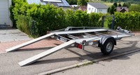 Autotransportanhänger Motorradtransportanhänger in Kombination, Marke A+A Hahn