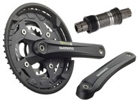 Shimano FC-T4010 Fahrrad Kurbel 9-fach Octalink 175mm schwarz + Innenlager NEU