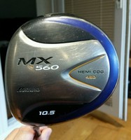 NICE MIZUNO MX560 HEMI COG 460cc DRIVER, FIT-ON REGULAR GRAPHITE, 10.5' LOFT, LH