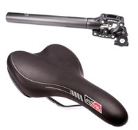 Fahrrad Feder Sattelstütze 31,6 mm SP12 NCX Suntour + Trekking Sattel endzone