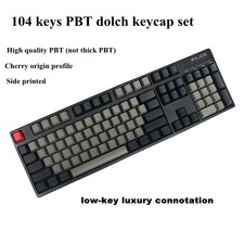 104 keys PBT Dolch keycap set cherry origin profile for cherry MX keyboard