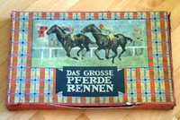 Altes Würfelspiel " Das grosse Pferderennen " Pferde Wettrennspiel J.F.S.M.