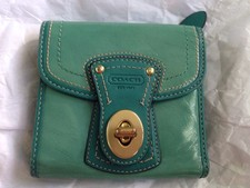 coach wallets turquoise