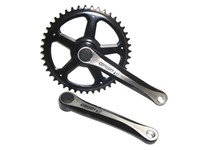 Fahrrad Tret Kurbel Ketten Rad Garnitur, Alu schwarz, 170mm, 44 Zähne