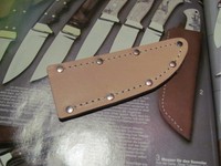 SOLINGER EINSTECKMESSERSCHEIDE Farbe Naturbraun für Messer mit 11cm KLINGENLÄNGE