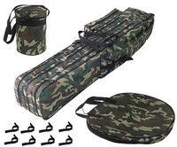 RUTENTASCHE 90 - 220 cm. Angeltasche Rutenfutteral Angelkoffer CAMOUFLAGE 2 - ER