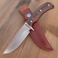 HERBERTZ  - Jagdmesser - Fahrtenmesser -  Gürtelmesser + Lederscheide - 105811