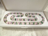 #8460# (S345-D) Halskette mit Amethysten und Rosenquarzen