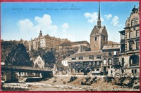 1915 Gera Reuss Untermhaus Blick zum Schloß Osterstein