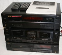JVC Stereoanlage, Cassette TD-W303, Disc CD Player XL-Z331BK, Receiver RX-304BK