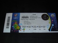 Ticket 2016 Match 51 France vs Portugal Euro EM Finale Final Frankreich FFF UEFA