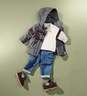 NWT NEW Gucci baby boys gray wool jacket coat red green web 6/9m 9/12m or 12/18m