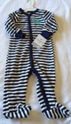 Carter's Baby Boy Dino Terry Striped Sleep n Play ( Months NWT