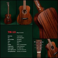 SIGMA-Guitars Travel-/Reise- Gitarre TM-15 Mahagoni - 3/4 Größe + Gigbagtasche 