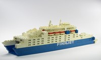 LEGO® Fähre FINNJET Schiff Boot Blau Weiß 37,5 cm Lang 4,7 cm Breit