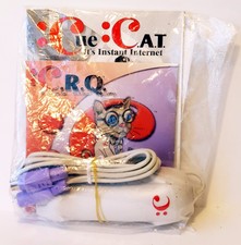 Unmodified CRQ Cue Cat Serial Port Barcode Scanner Optical Reader Sealed NIP