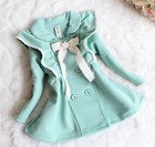 Kids Girl lotus leaf collar coat jacket princess outerwear W02G 12-18 Months