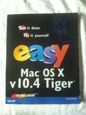Easy Mac OS X, V10.4 Tiger by Kate Binder (2005, Paperback) S#4183