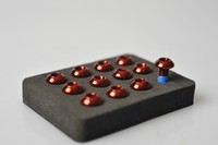 Reverse Befestigungsschrauben für Bremsscheibe M5x10 mm rot Scheibenbremse Disk