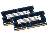 2x 4GB 8GB Kit DDR3 1333 Mhz Notebook SO DIMM RAM PC3-10600S Laptop 1.5V Hynix
