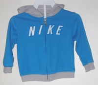 NIKE Size 6-9 Months Blue Hoody Jacket