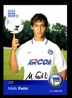 Malik Fathi Autogrammkarte Hertha BSC Berlin 2003-04 Original + A 130567