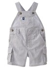 NWT Gymboree Coastal Breeze Striped Anchor Short Overalls Shortalls Baby Boy