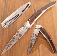 Deejo Taschenmesser TATTOO LATINO SKULL Messer Klappmesser Totenkopf  374511