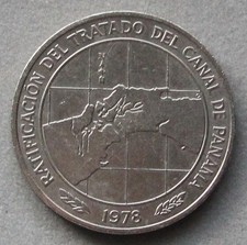 1978 Panama 10 Balboas Nickel Coin, Au.