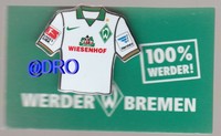 PIN + Anstecker + SV Werder Bremen + Trikot AWAY + 2013/2014 + Wiesenhof + NEU