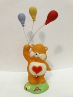 CARE BEARS Tenderheart Ceramic Figure VINTAGE 1983 Balloons Figurine Decoration