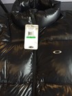 Mens Oakley Down Puffer Jacket Size Large In Shiny Black- New With Tag