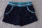 Nike 3T Girls Navy Blue Athletic Shorts sports elastic waist