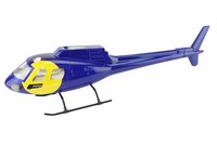 AS-350 RUMPFBAUSATZ blau-gelb für 450 Heli zB T-Rex Belt Titan Blade fuselage