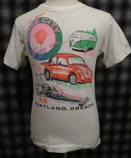 Vtg 90s Rose City Pir T-Shirt Sz Medium Vw Car Club Pacific Nw Volkswagen Wow!