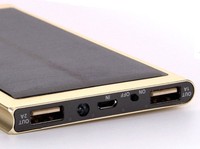 Ladegerät Ultradünnes 50000mAh 2 USB Backup Sonnenenergie Bank Externe Batterie