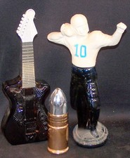 3 Avon Men'S Collectibles: Pass Play, Electric Guitar & Bullet No Boxes