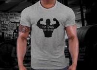 NO PAIN GAIN T-shirt Crossfit Turnhalle MMA MOTIVATION BODYBUILDING m.05