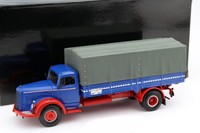 Mercedes-Benz L315 Pritschenwagen Baujahr 1954 blau / rot / grau 1:43 Minichamps