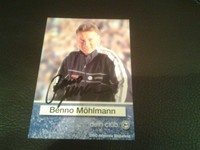 Autogrammkarte B. Möhlmann,  DSC Arminia Bielefeld,  HSV, 1860, SVW, BTSV, FC, A