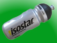 1 Isostar Trinkflasche - silber/schwarz  500ml